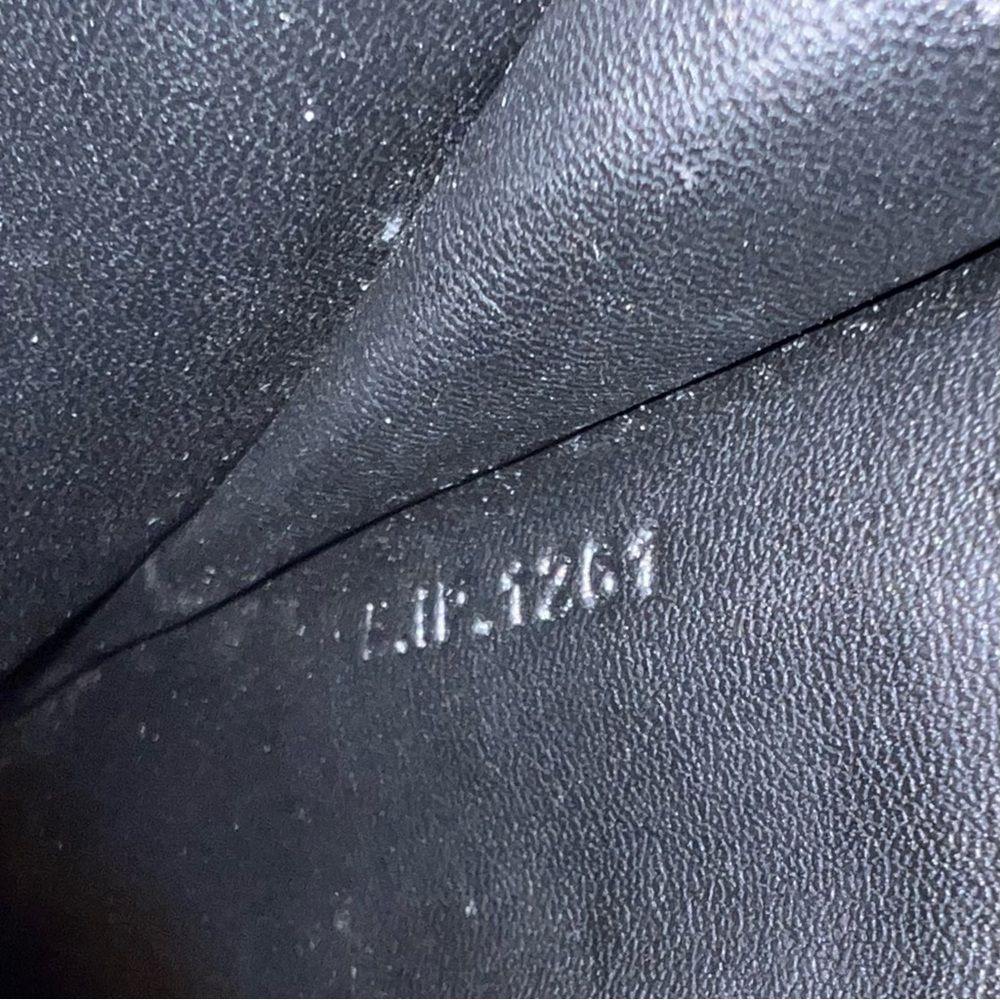 Celine × Hedi Slimane PHONE POUCH Bag WITH FLAP IN TRIOMPHE CANVAS AND LAMBSKIN - Picture 10 of 11